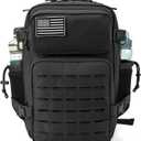 QT&QY 25L/45L Military Tactical Backpack For Men Molle Daypack 3 Day Bug Out Bag Hiking Rucksack With Bottle Holder