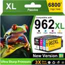 962 962XL Ink Cartridges Combo Pack Latest Chip for HP 962XL Ink Cartridges Combo Pack for HP962XL for HP Ink 962 for HP Officejet Pro 9010 9015 9020 9018 9025 Printer Black Cyan Magenta Yellow, 4Pack