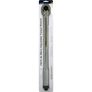 Allied 61102 0.5 in. Drive Micro Adjustable Torque Wrench - 20-150 ft.-lbs