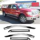 Chrome Window Visors for 2015-2025 Ford F150 Supercrew cab 94975Y