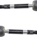 TRQ Inner Driver and Passenger Side Tie Rod Set 2 Piece Compatible with 2013-2017 Honda Accord L4 2.4L 2015-2020 Acura TLX L4 2.4L