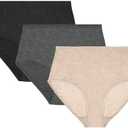 ZSOSBA METARINO Women's Underwear High Waisted Ladies Panties Merino Wool Sports Active Briefs 3 Pack, XL