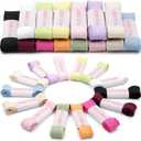 2 x Fishtail Pleated Shoe Laces: 2 Pairs 2.5 CM Wide Flat Ruffle Shoelaces