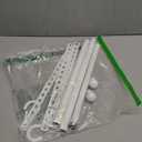 SUTINE Closet Rods for Hanging Clothes, Adjustable Metal Closet Extender Hanging Rod, Space-Saving Closet Rod Extender Clothes Hanging Bar, Closet Poles for Hanging Clothes (White, 15.7-31.5'')