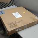 Amazon Basics Portable 4 Ft Rectangular Folding Dining Table, 4 Adjustable Height Settings, Space Saving Fold-in-Half Design and Carrying Handle, Indoor & Outdoor, Washed Black, 47.8 x 23.9 x 33.9 in