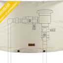 Backflow Preventer Cover Insulated Pouch -JIUBAR 30" W x 26" H Outdoor Pressure Reducing Value Cover ,Winter Water Sprinkler Valve Cover Insulated ,Well Pump Covers Protects from Severe Snow.