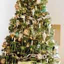 12Pcs Olive Green Velvet Christmas Tree Bows Ornaments Vintage Velvet Ribbon Bows for Tree Garland Wreath Indoor Outdoor Christmas Decor Xmas Decorations 1'' Wide, 5 * 7 inch