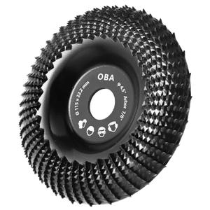 OBA Wood Carving Disc for Angle Grinder 4-1/2 Inch, Wood Shaping Grinding Wheel with 5/8 Arbor