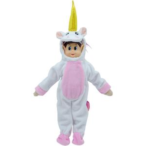 Christmas Elf Accessories Clothes,Unicorn Costume Couture Outfits, Doll is not Included. (White)