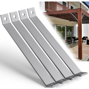 CNQLIS 14-5/8" 45 Degree Angle Bracket for 1-5/8" Strut Channel, 45 Degree Corner Brace with 2 Hole, 5.6mm Thick