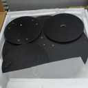 VECELO 3 Piece Bar Table and Chairs Set, Counter Height Bistro Sets with 2 Barstools for Indoor, Small Space Restaurant, Black