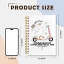 VIIJJUE Speech Therapist SLP Gifts,Mental Health Journal, Silly Goose Speech Therapy Assistant Notebook for Women, Hardcover Spiral Notebook 5.5x8.3 Inch