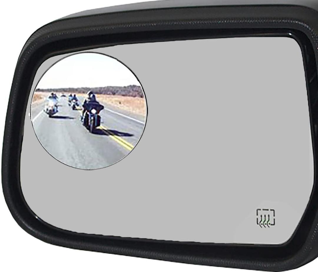 Ampper 4 Pack 3" Blind Spot Mirrors, Aluminum Frame Glass Convex Rear View Blind Spot Mirrors For Pick-up Truck, SUV, Van, Large Vehicle