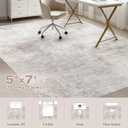 Washable 8x11 Area Rugs for Living Room: Abstract Modern Home Decor Rug