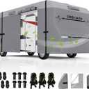 Umbrauto RV Cover Class C Upgraded 7 Layers Anti-UV Top Panel Motorhome Cover Windproof Camper Cover for 23' to 26' Motorhome with 3Pcs Extra Straps, Adhesive Repair Patches, 6 Gutter Covers
