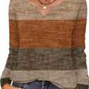 Zeagoo Long Sleeve Shirts for Women Fall V Neck Tops Casual Dressy Blouse Boho Tunic Business Work Clothes School Outfit (XL)