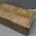 MOOACE Slim Storage Cart, 4 Tier Rolling Kitchen Shelving Unit on Wheels Mobile Narrow Cart with Wooden Tabletop for Bathroom, Laundry Narrow Places, 16.6''x 7.3''x 31.1''inch (Black)