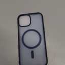 Magnetic for iPhone 15 Case & iPhone 14 Case, [Compatible with MagSafe] [Military Grade Drop Protection] Translucent Matte Shockproof Anti-Scratch Phone Cover, Navy Blue