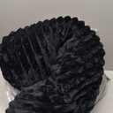 BEDELITE Fleece Blanket King Size  3D Ribbed Jacquard Soft and Warm Decorative Fuzzy Blankets  Cozy, Fluffy, Plush Lightweight Throw Blankets for Couch, Bed, Sofa(Black, 108x90 inches)