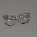 Stoggles Square Z87.1 Certified Polycarbonate Safety Glasses, Scratch & Shatter-Proof, Blue-Light & UV Blocking Lens, Top & Side Shields, Anti-Fog Dip Coated, Durable, Protective & Stylish Eyewear (Medium, Clear)