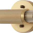 Gold Knurled Texture Wall Sconces 24" Modern Cylinder Bathroom Vanity Lights Fixtures with Clear Striped Glass Shade 2-Lights Indoor Wall Lighting for Living Room Bedroom Kitchen