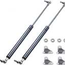 15 Inch Gas Struts 100lb (2 Pack) with Brackets, Heavy Duty Lift Support for Motorhome Bed, RV Door, Boat Hatch, Camper Shell, Tool Box Lid, Cabinet - Hydraulic Shock Springs