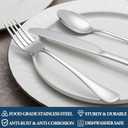 Dinner Forks,Set of 16 Top Food Grade Stainless Steel Silverware Forks,Table Forks,Flatware Forks,8 Inches,Mirror Finish & Dishwasher Safe,Use for Home,Kitchen or Restaurant
