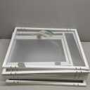 Clear Acrylic Dog Play Pen Indoor - 39 Inch 8-Panel Pet Enclosure for Small Dogs & Cats, Outdoor Use with Door, Easy Assemble & Cleaning