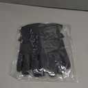 Winter Gloves for Men Women: -20F Thermal Warm Deerskin Polar Fleece Cotton Glove (Large, Grey-black)