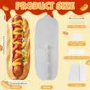 5.38 FT Hot Dog Cardboard Cutout Standup Life-Size Funny Food Standee Photo Booth Props Hot Dog Decorations for Birthday Party Restaurants Fast Food Sausage Festival Market Event Entrance
