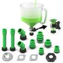SWANLAKE No-Spill Coolant Funnel Kit,Spill Proof Funnel Bleeder with Adapters.Universal Fitment15Pcs.