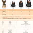 WOYYHO Pet Dog Carrier Backpack Small Dog Front Backpack Ventilated Mesh Dog Travel Back Pack with Safety Belt for Travel Hiking Cycling Outdoor Adventures (Size L: 10-14 lbs, Black)