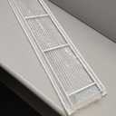 Linear Bar Air Grille 36" X 8", Aluminum Air Supply/Return Grilles,Easy Air Flow,Removable Grille/Door-HVAC Air Vent Cover,White [Outer Dimensions: 36.8"w X 8.8"h]