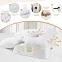 Face Down Pillow After BBL or Eye Surgery, Home Massage Pillows Face Down Chair for Sleeping & Stomach Sleeper, Soft BBL Adjustable Prone Massage Pillows with Removable Cover