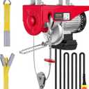 VEVOR Electric Hoist with Remote Control, 1320LBS Electric Winch, 110V Electric Hoist with 14ft Wired Control for Lifting in Factories, Warehouses, Construction Site, Attic