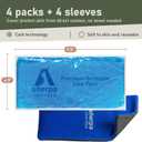 4PK Flexible Gel Ice Packs for Injuries Reusable - Gel Ice Pack Cold Compress for Knee, Back, Neck, Wrist, Hand, Elbow, Ankle Pain Relief - 9.5" x 4.5"