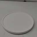 White Lazy Susan, 13.2 Inch Non-Skid Bamboo Turntable for Kitchen Table Cabinets and Closets, Wood Organizer for Kitchen Countertop