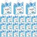 Gersoniel 50 Set a Little Pumpkin Is on the Way Baby Shower Party Gift Bags with Handles Fall Pumpkin Baby Shower Paper Bags with Ribbon Bow and Blue Tissue Paper for Autumn Gender Reveal Decoration