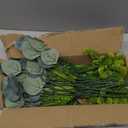 12 Bundles 4 Styles Artificial Plants Outdoor Summer Decor, UV Resistant No Fade Artificial Flowers Faux Plants Fern Lavender Eucalyptus Plastic Greenery Shrubs for Outside Porch Garden Home Cemetery