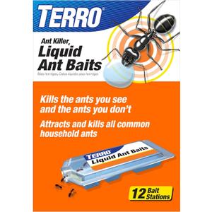 TERRO Ant Killer Bait Stations T300B - Liquid Bait to Eliminate Ants - Bait System - 12 Count Stations for Effective Indoor Ant Control