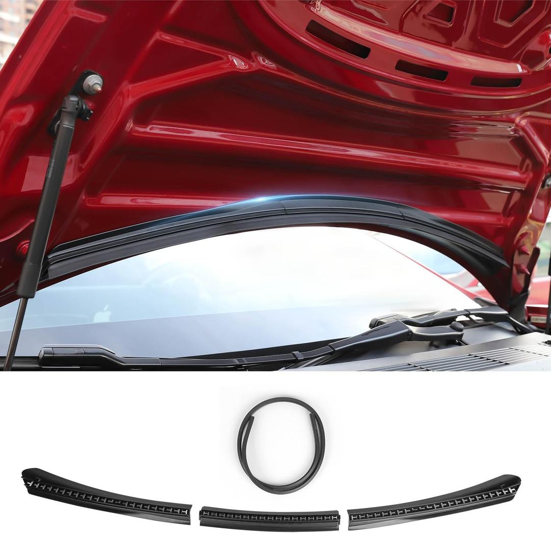 for Tesla Model 3 Front Hood Seal Strip Front Trunk Water Retaining Strip Weather Stripping Rubber Accessories 2023 2022 2021 2020 (Not Suitable for 2024,2025,2026)