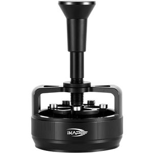 IKAPE 54MM WDT Tool for Espresso, 0.25mm 14 Needles Distribution Tool with One-Press Auto Rotation & Adjustable Depth, 10 Magnetic Base, Espresso Stirrer