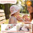 Durio UPF 50+ Baby Sun Hat - Wide Brim Beach Bucket Hats for Infant Girls 0-4T, Outdoor Summer Hat for Newborn to Toddler