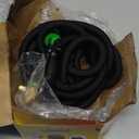 Flexi Hose Expandable Garden Hose with 8 Function Nozzle, 50FT - Lightweight Retractable Garden Hose, Water Hose - No-Kink Flexibility, 3/4 Inch Solid Brass Fittings and Double Latex Core (Black)