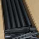 UME 10 Pack Solar Pathway Lights Outdoor, Bright Solar Garden Lights with Metal DesignIP65 Waterproof, Auto On/Off, 3000K LED Landscape Lighting for Yard, Lawn, Walkway, Driveway, Patio Decor (Black)