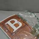 Baby Shower Decorations Baby Boxes with Letters, 4pcs Wood Brown Baby Blocks with Printed Letter, Gender Reveal Decorations, Woodland Baby Shower Girl Boy,Teddy Bear Theme Party