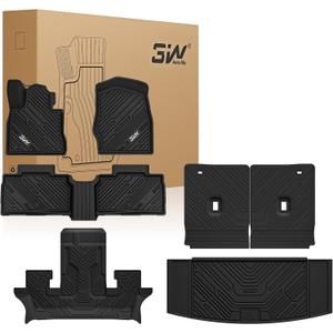 3W Floor Mats & Cargo Liner with Backrest Mats for Ford Explorer 2022-2026