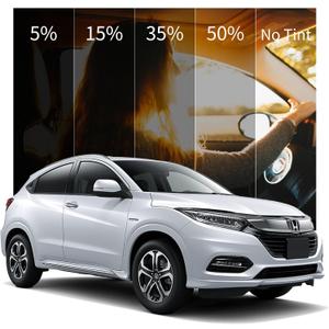 [Upgraded] 15% Ceramic Window Tint Car for Family, Blocks 99% UV & IR Rays, HD One Way Privacy Window Film, Anti Glare & Scratch Safety Tint for Glass Adhesive Film, Easy Install 20in x 10ft