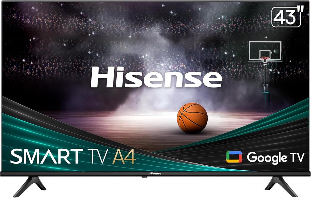 Hisense 43-Inch Class A4 Series FHD 1080p Google Smart TV (43A4K) - DTS Virtual: X, Game & Sports Modes, Chromecast Built-in, Alexa Compatibility