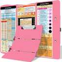 Nursing Clipboard Foldable Clipboard Medical: Edition Cheat Sheets Aluminum 3 Layers Foldable Clipboards Nursing Pocket Size Profile Clip Nurse Clipboards Notepad for Nurses Students and Doctors